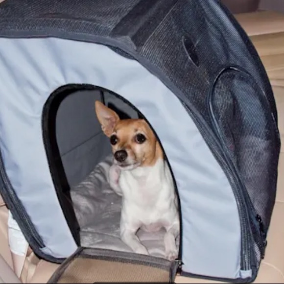 K&H Travel Safety Gray Pet Carrier/ Crate - Picture 1 of 6